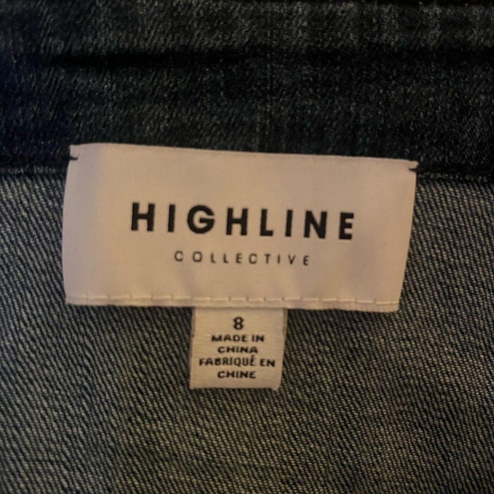 HIGHLINE Collective Denim button up mini dress - Picture 2 of 6